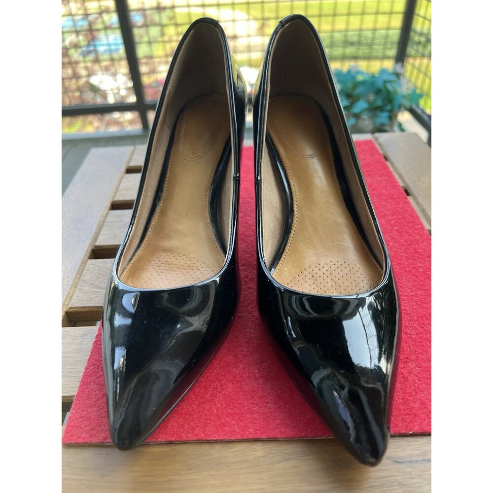 Corso Como Women's Black pointed Toe Pump Shoe 8 Medium mid heel